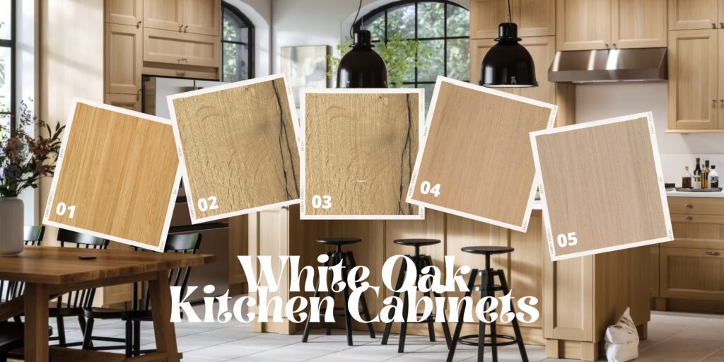 white oak kitchen cabinets