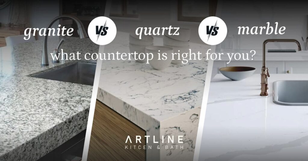 Granite vs Quartz vs Marble Countertop