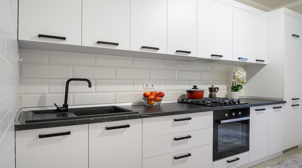 Trendy White Modern Kitchen Cabinets