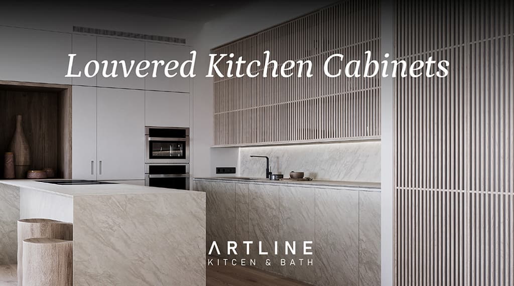 Louvered Kitchen Cabinets
