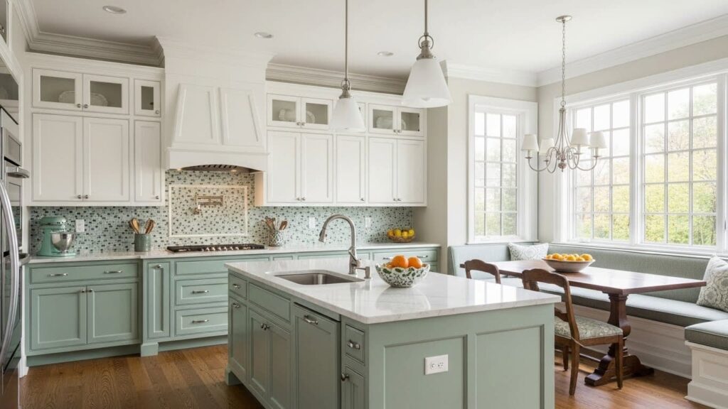 Transitional Kitchen Cabinets In A Modern Kitchen